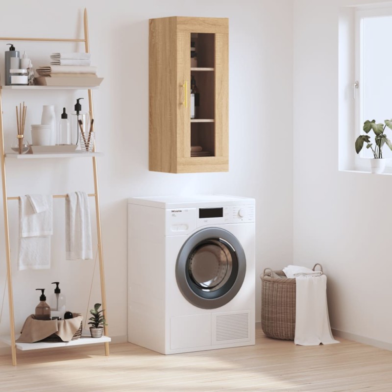 vidaXL Armario de pared roble Sonoma 34,5x34x90 cm vidaXL Armario de pared roble Sonoma 34,5x34x90 cm