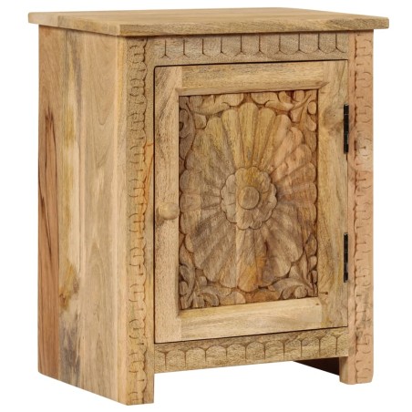 vidaXL Mesita de noche de madera maciza de mango 40x30x50 cm