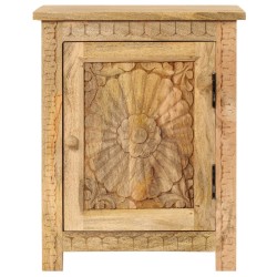 vidaXL Mesita de noche de madera maciza de mango 40x30x50 cm