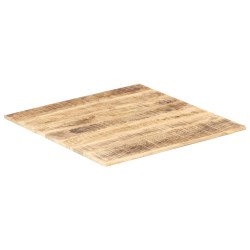 vidaXL Superficie de mesa madera maciza de mango 15-16 mm 80x80 cm