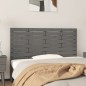 vidaXL Cabecero de cama de pared madera maciza pino gris 146x3x63 cm vidaXL Cabecero de cama de pared madera maciza pino gris 146x3x63 cm