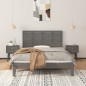 vidaXL Cabecero de cama de pared madera maciza pino gris 146x3x63 cm vidaXL Cabecero de cama de pared madera maciza pino gris 146x3x63 cm