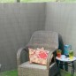 Nature Valla cañizo de ocultación jardín doble cara PVC gris 1x3 m Nature Valla cañizo de ocultación jardín doble cara PVC gris 1x3 m
