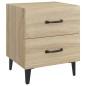 vidaXL Mesita de noche color roble Sonoma 40x35x47,5 cm vidaXL Mesita de noche color roble Sonoma 40x35x47,5 cm