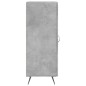 vidaXL Aparador de madera contrachapada gris hormigón 34,5x34x90 cm vidaXL Aparador de madera contrachapada gris hormigón 34,5x34x90 cm