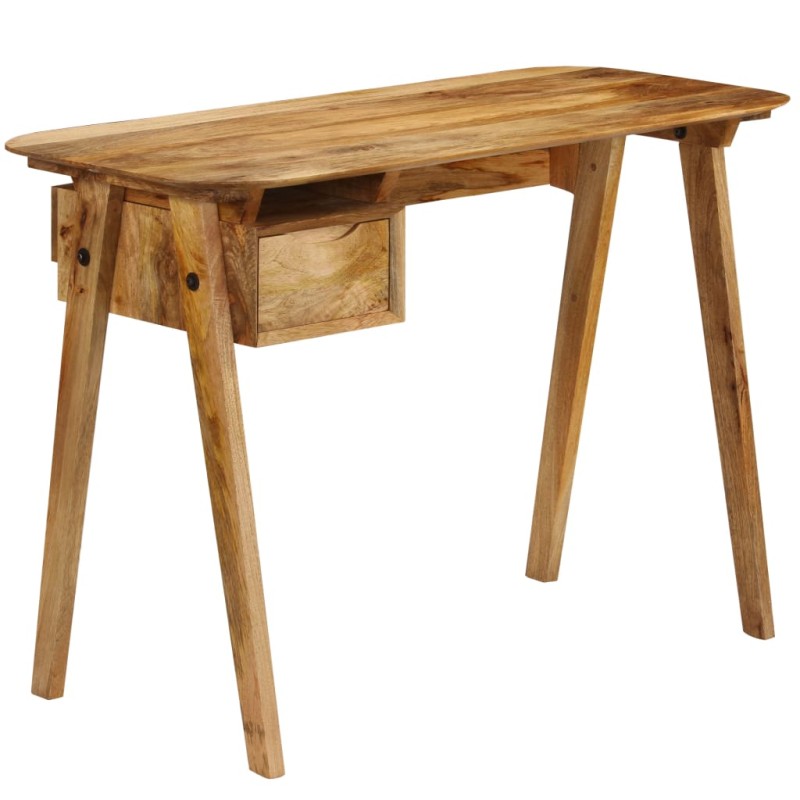 vidaXL Escritorio de madera maciza de mango 110x50x76 cm vidaXL Escritorio de madera maciza de mango 110x50x76 cm