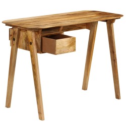 vidaXL Escritorio de madera maciza de mango 110x50x76 cm