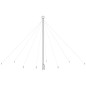 vidaXL Luces de árbol de Navidad interior 576 LED blanco frío 3,6 m vidaXL Luces de árbol de Navidad interior 576 LED blanco frío 3,6 m