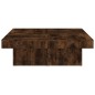vidaXL Mesa de centro madera contrachapada roble ahumado 90x90x28 cm