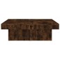 vidaXL Mesa de centro madera contrachapada roble ahumado 90x90x28 cm