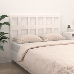 vidaXL Cabecero de cama madera maciza de pino blanco 185,5x4x100 cm