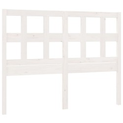 vidaXL Cabecero de cama madera maciza de pino blanco 185,5x4x100 cm