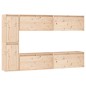 vidaXL Muebles para TV 6 piezas madera maciza de pino
