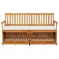 vidaXL Banco de almacenaje con cojín madera maciza de acacia 148 cm vidaXL Banco de almacenaje con cojín madera maciza de acacia 148 cm