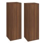 vidaXL Muebles para TV 2 uds contrachapado roble marrón 30,5x30x90 cm vidaXL Muebles para TV 2 uds contrachapado roble marrón 30,5x30x90 cm