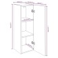 vidaXL Muebles para TV 2 uds contrachapado roble marrón 30,5x30x90 cm vidaXL Muebles para TV 2 uds contrachapado roble marrón 30,5x30x90 cm