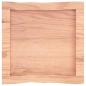 vidaXL Tablero mesa madera tratada borde natural marrón 40x40x(2-6) cm vidaXL Tablero mesa madera tratada borde natural marrón 40x40x(2-6) cm