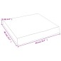 vidaXL Tablero mesa madera tratada borde natural marrón 40x40x(2-6) cm vidaXL Tablero mesa madera tratada borde natural marrón 40x40x(2-6) cm