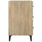 vidaXL Mesita de noche madera de ingeniería roble Sonoma 40x40x66 cm