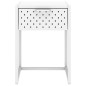 vidaXL Mesita de noche de acero blanca 38x35x54 cm vidaXL Mesita de noche de acero blanca 38x35x54 cm