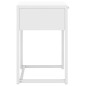 vidaXL Mesita de noche de acero blanca 38x35x54 cm vidaXL Mesita de noche de acero blanca 38x35x54 cm
