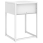 vidaXL Mesita de noche de acero blanca 38x35x54 cm vidaXL Mesita de noche de acero blanca 38x35x54 cm