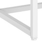 vidaXL Mesita de noche de acero blanca 38x35x54 cm vidaXL Mesita de noche de acero blanca 38x35x54 cm