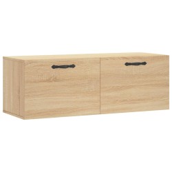 vidaXL Armario de pared madera ingeniería roble Sonoma 100x36,5x35 cm