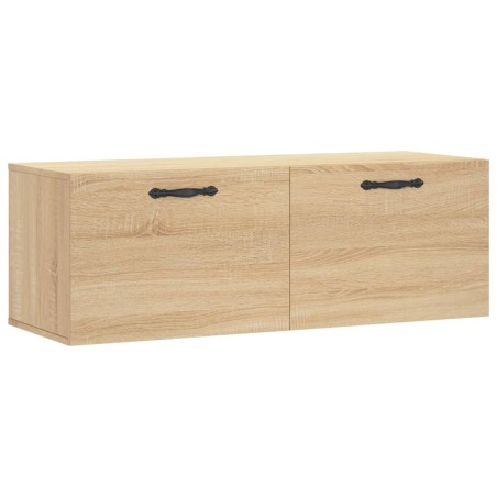 vidaXL Armario de pared madera ingeniería roble Sonoma 100x36,5x35 cm