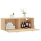 vidaXL Armario de pared madera ingeniería roble Sonoma 100x36,5x35 cm vidaXL Armario de pared madera ingeniería roble Sonoma 100x36,5x35 cm