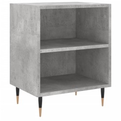 vidaXL Mesita de noche madera de ingeniería gris hormigón 40x30x50 cm