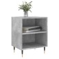 vidaXL Mesita de noche madera de ingeniería gris hormigón 40x30x50 cm vidaXL Mesita de noche madera de ingeniería gris hormigón 40x30x50 cm