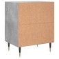 vidaXL Mesita de noche madera de ingeniería gris hormigón 40x30x50 cm vidaXL Mesita de noche madera de ingeniería gris hormigón 40x30x50 cm