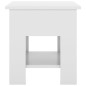 vidaXL Mesa de centro madera de ingeniería blanco brillo 40x40x42 cm vidaXL Mesa de centro madera de ingeniería blanco brillo 40x40x42 cm