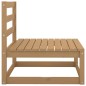 vidaXL Sofás centrales de jardín 2 uds madera maciza pino marrón miel vidaXL Sofás centrales de jardín 2 uds madera maciza pino marrón miel
