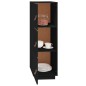 vidaXL Aparador alto de madera maciza de pino negro 34x40x108,5 cm vidaXL Aparador alto de madera maciza de pino negro 34x40x108,5 cm