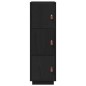 vidaXL Aparador alto de madera maciza de pino negro 34x40x108,5 cm vidaXL Aparador alto de madera maciza de pino negro 34x40x108,5 cm
