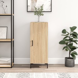 vidaXL Aparador madera contrachapada color roble Sonoma 34,5x34x90 cm