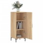 vidaXL Aparador madera contrachapada color roble Sonoma 34,5x34x90 cm vidaXL Aparador madera contrachapada color roble Sonoma 34,5x34x90 cm
