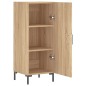 vidaXL Aparador madera contrachapada color roble Sonoma 34,5x34x90 cm vidaXL Aparador madera contrachapada color roble Sonoma 34,5x34x90 cm
