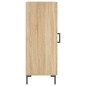 vidaXL Aparador madera contrachapada color roble Sonoma 34,5x34x90 cm vidaXL Aparador madera contrachapada color roble Sonoma 34,5x34x90 cm