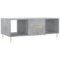 vidaXL Mesa de centro madera contrachapada gris hormigón 102x50x40 cm vidaXL Mesa de centro madera contrachapada gris hormigón 102x50x40 cm