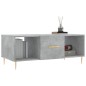 vidaXL Mesa de centro madera contrachapada gris hormigón 102x50x40 cm vidaXL Mesa de centro madera contrachapada gris hormigón 102x50x40 cm