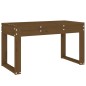 vidaXL Banco de jardín madera maciza de pino marrón miel 80x38x45 cm vidaXL Banco de jardín madera maciza de pino marrón miel 80x38x45 cm