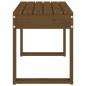 vidaXL Banco de jardín madera maciza de pino marrón miel 80x38x45 cm vidaXL Banco de jardín madera maciza de pino marrón miel 80x38x45 cm
