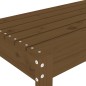 vidaXL Banco de jardín madera maciza de pino marrón miel 80x38x45 cm vidaXL Banco de jardín madera maciza de pino marrón miel 80x38x45 cm