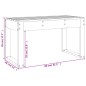 vidaXL Banco de jardín madera maciza de pino marrón miel 80x38x45 cm vidaXL Banco de jardín madera maciza de pino marrón miel 80x38x45 cm