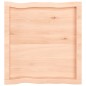 vidaXL Tablero de mesa madera maciza borde natural 60x60x(2-4) cm vidaXL Tablero de mesa madera maciza borde natural 60x60x(2-4) cm
