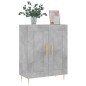 vidaXL Aparador de madera de ingeniería gris hormigón 69,5x34x90 cm vidaXL Aparador de madera de ingeniería gris hormigón 69,5x34x90 cm