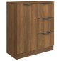 vidaXL Aparador de madera contrachapada marrón roble 60x30x70 cm vidaXL Aparador de madera contrachapada marrón roble 60x30x70 cm